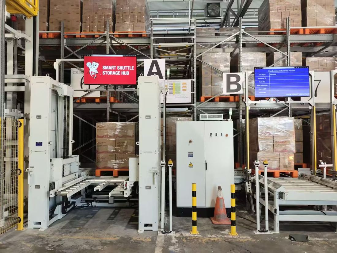 World Rack integrator partner - CIMC-TIANDA Singapore shuttle racking project